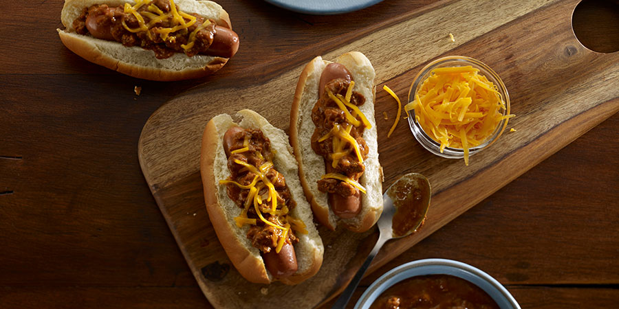 Chili Dogs with Cheese