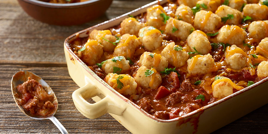 Chili Tater Tot Casserole
