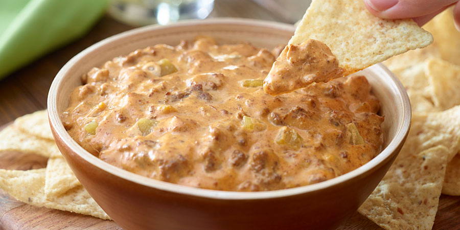 Trempette piquante au chili et au fromage